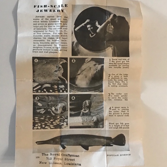 Fish Scale Brooch - Picture 8 of 11